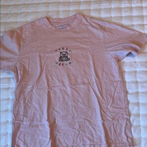 Teddy Fresh Light Pink Tee with Bear Logo